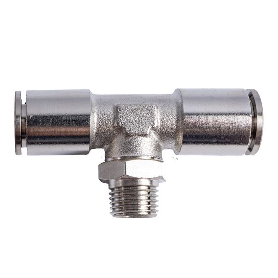 Metal Pu Fitting T-joint 12mm 1/4" M